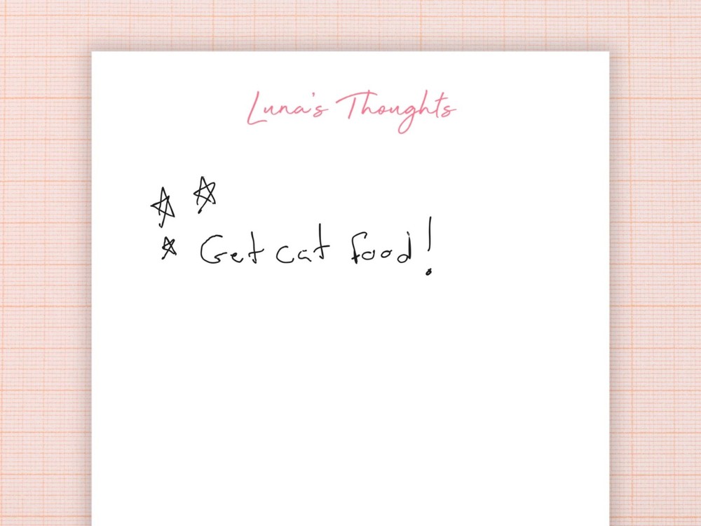 Personalized 4x6 Blank Notepad - Font and Color Options