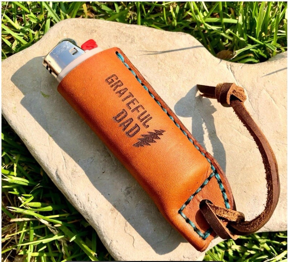 Grateful Dead Dad Leather Lighter Holder
