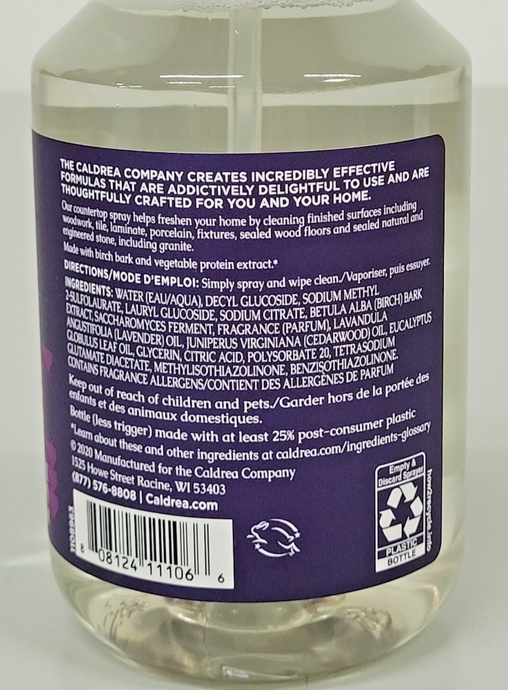Caldrea Multi-Surface Countertop Spray, LAVENDER CEDAR LEAF - DISCONTINUED