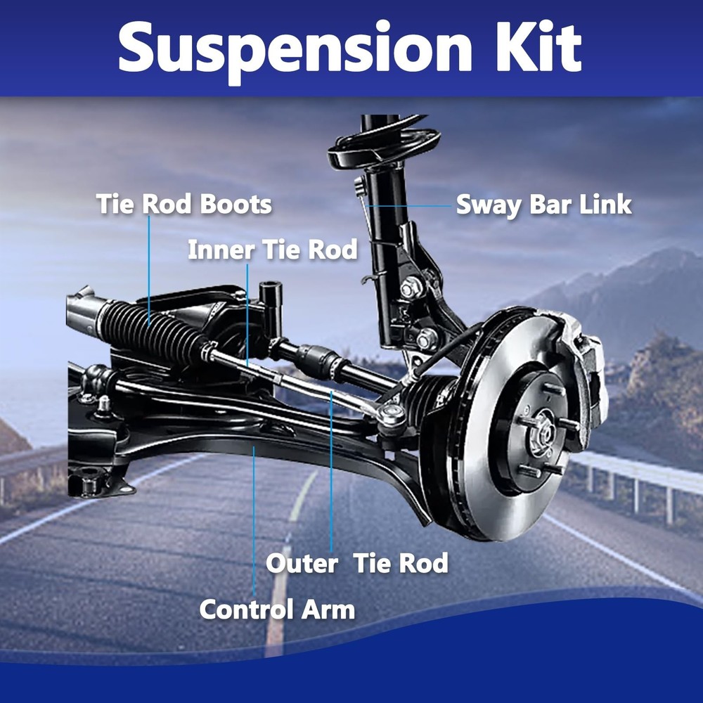 Sway Bar Links, Replacement For Front Stabilizer Sway Bar End Link Kit Compat...