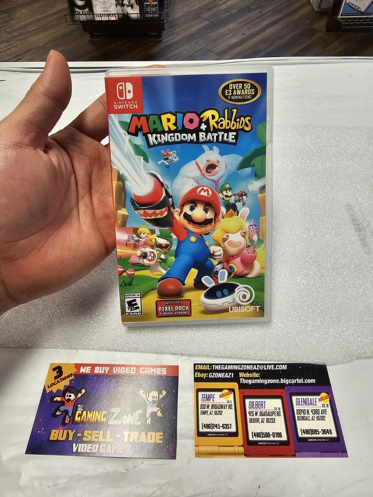 Authentic Replacement Case ONLY. Mario Rabbids Kingdom Battle (Switch) No Game!!