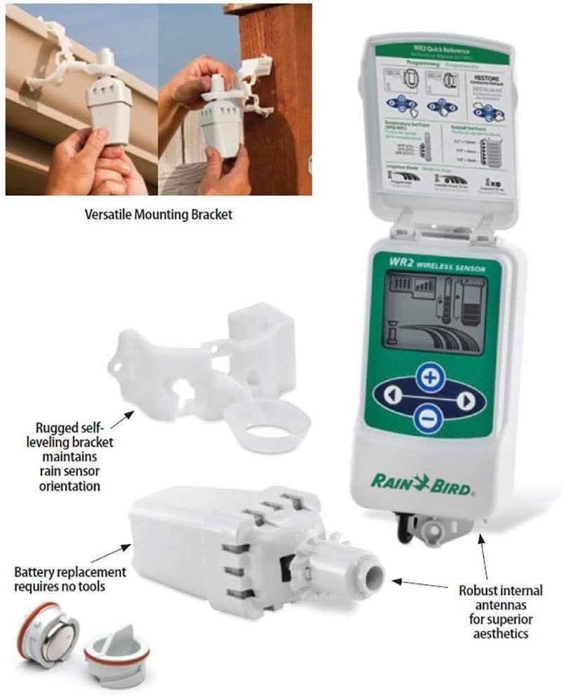 Rain Bird WR2 Wireless Rain/Freeze Sensor - Easy Installation & Programming