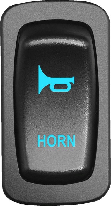Moose Low Profile ATV/UTV Dashboard Horn Switch Blue