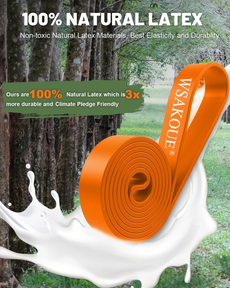 Pull Up Bands, Resistance Bands, Pull Up Assistance Bands Set for Men & Women, E