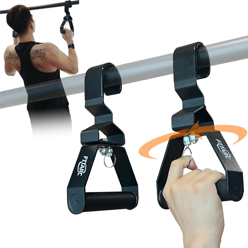 Neutral Grip Pull Up Handles Wrist Shoulder Elbow Friendly 12 Angle Adjustable