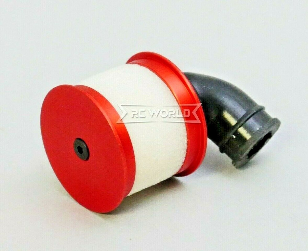 RC 1/10 Nitro Engine AIR FILTER Intake Metal/Rubber -SILVER-