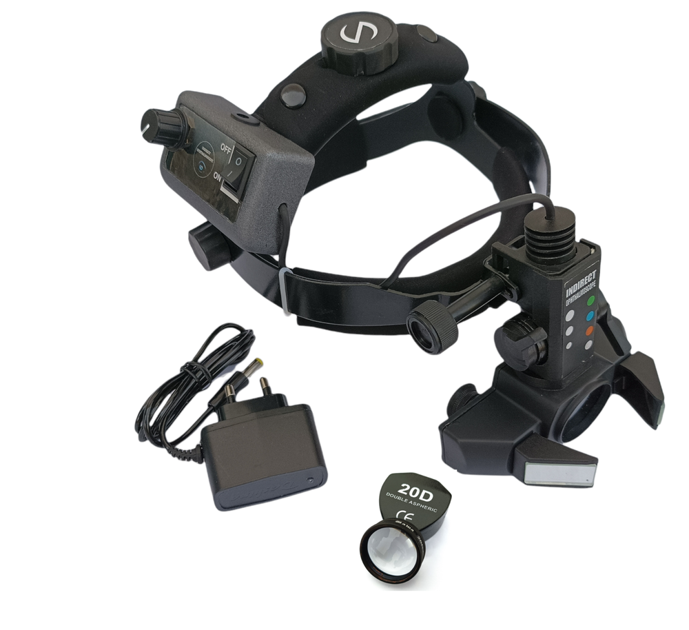 Binocular Indirect Ophthalmoscope Wireless & Rechargeable With 20D Lens