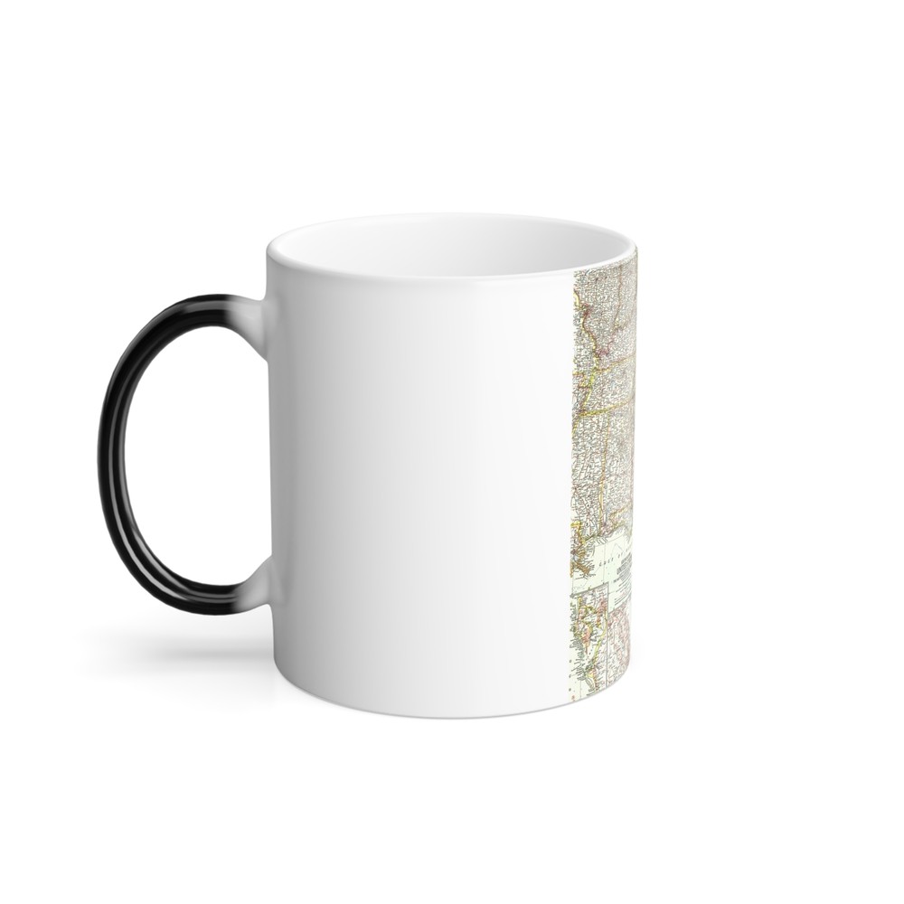 USA - Southeastern (1958) (Map) Color Changing Mug 11oz