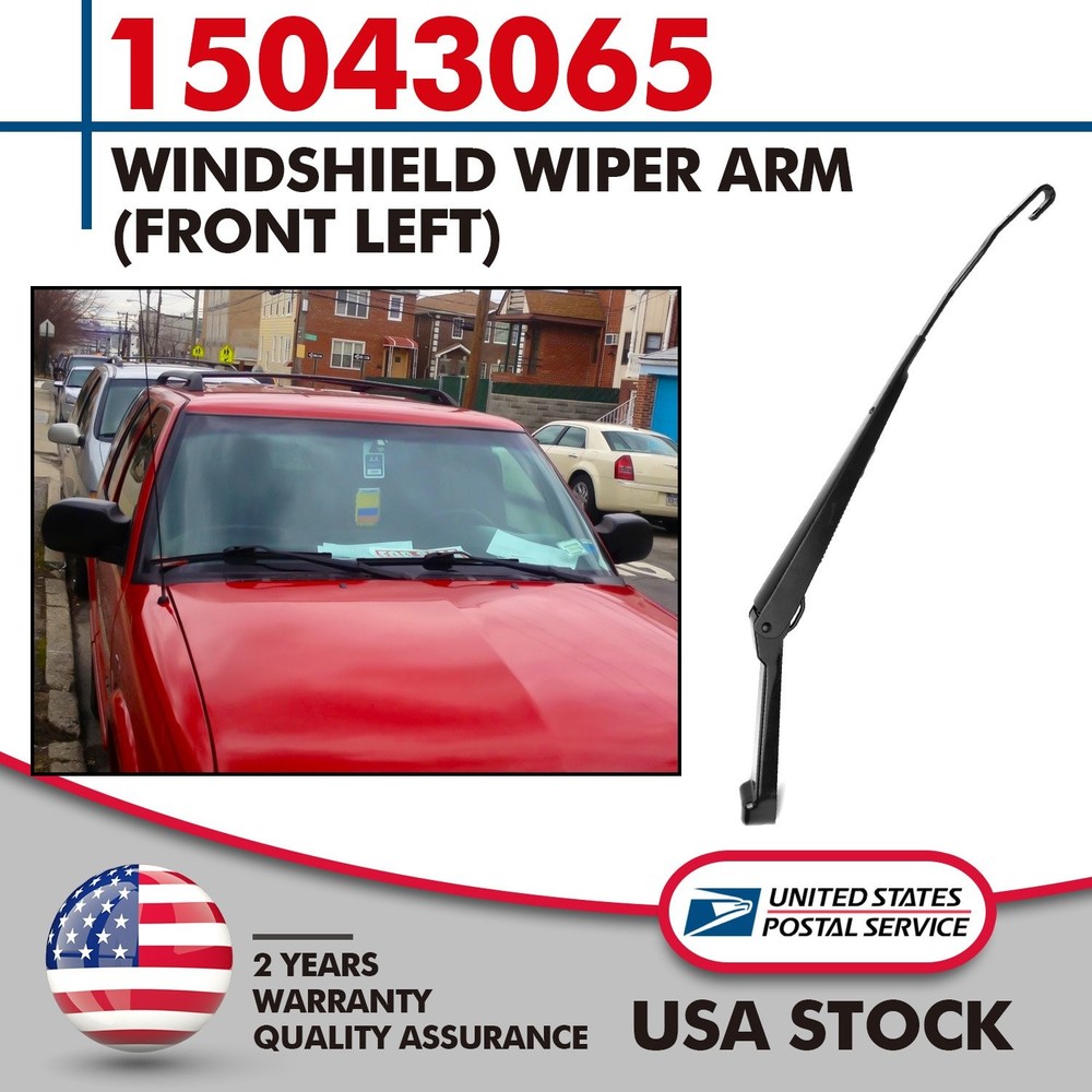 1PC Front Left Windshield Wiper Arm - Front Left fits For Chevy S10 GMC Sonoma