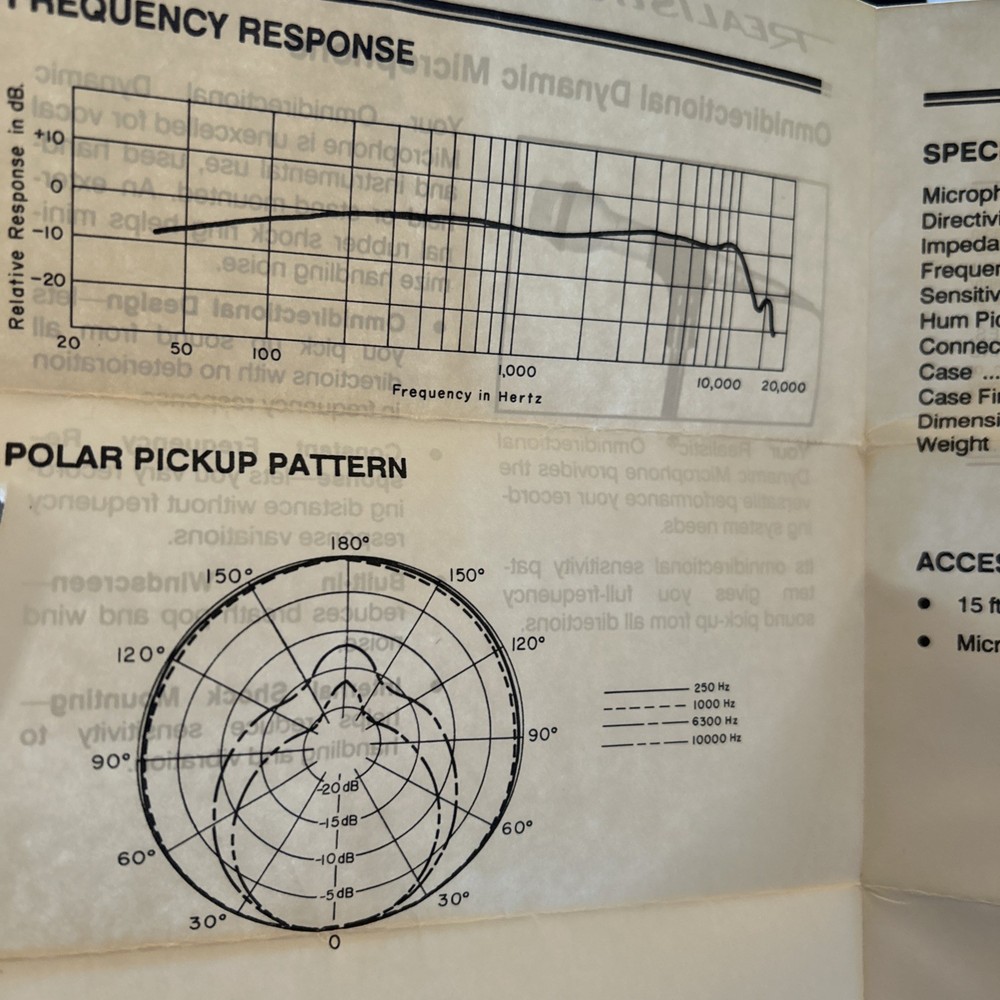 Vintage Realistic Cardioid Dynamic Microphone