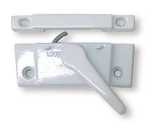Sash Lock - Die Cast - White With Screws