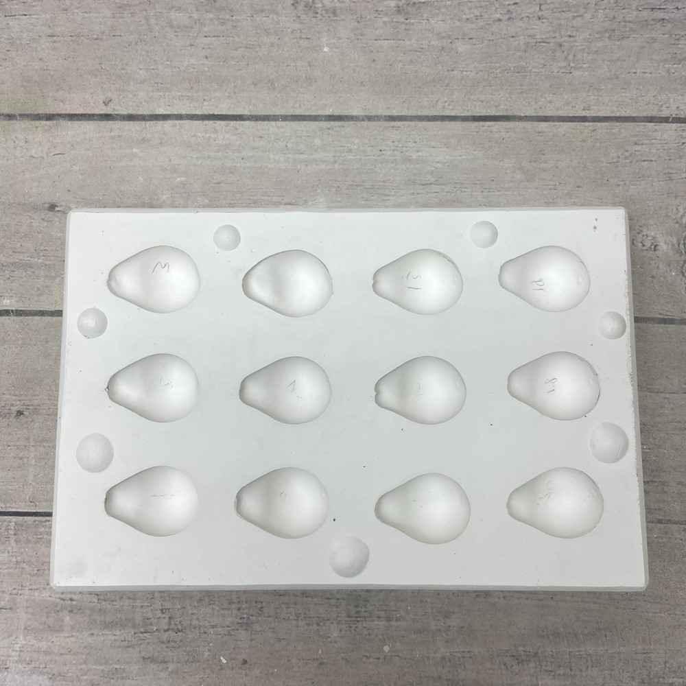 Unbranded Ceramic Casting Mold Twelve Pears Figurine