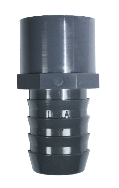 5 Pack 2" PVC Insert x 2" Barb Adapter