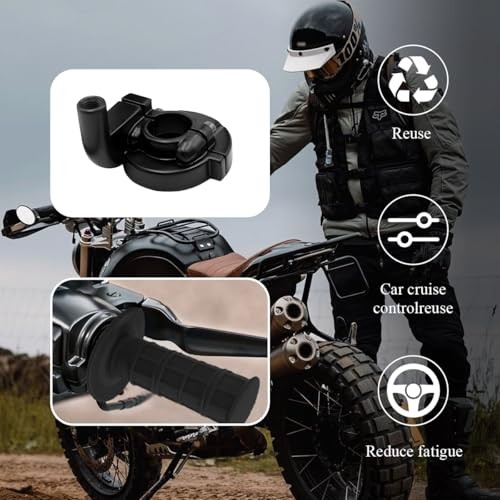 Twist Throttle Accelerator Handle Grips, Throttle Cable Kit for 50cc 90cc