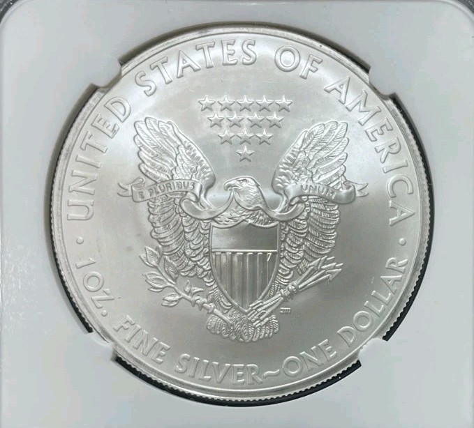 2012 AMERICAN SILVER EAGLE DOLLAR ~ NGC MS 69 CLASSIC BROWN LABEL REF#56-067