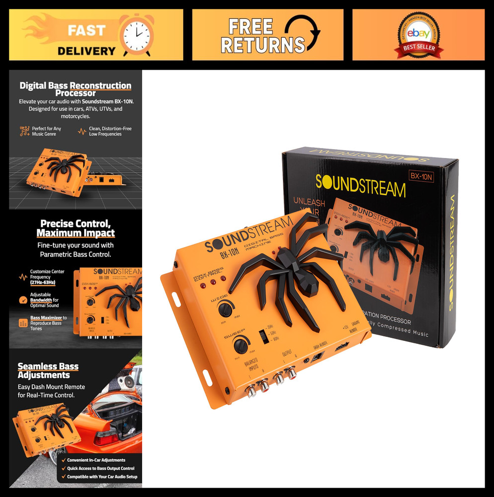 Car Audio Bass Restoration Processor, Parametric Equalizer, Digital Control, Rem