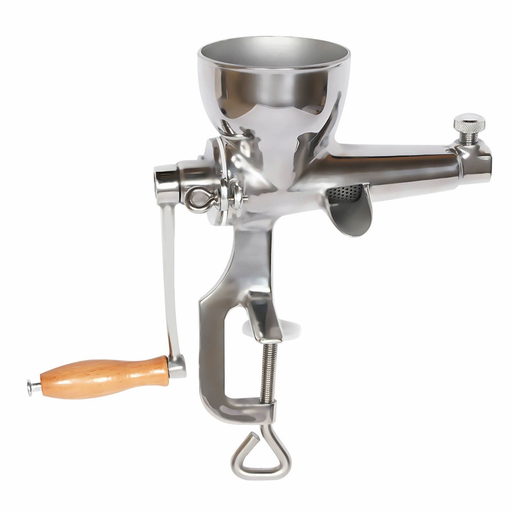 Manual Wheatgrass Juicing Hand Press Wheat Grass Fruit Juicer Extractor silver