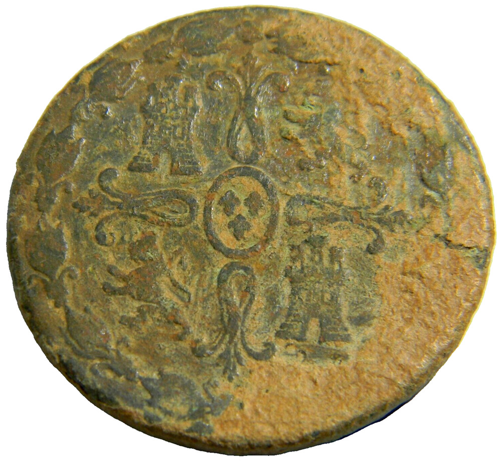 Spain 1825 8 Maravedis KM# 486.1 (0620)