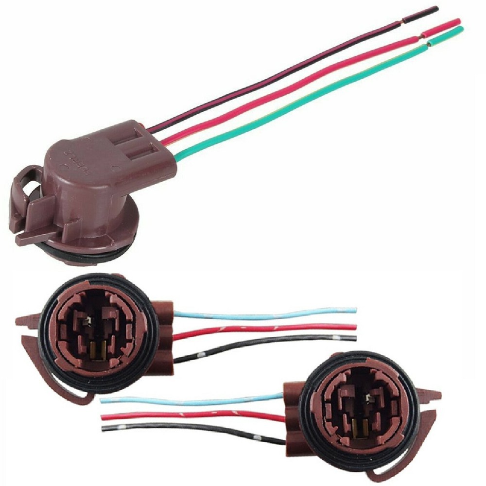 Universal Pigtail Wire Female Socket 3157 U Two Harness Back Up Reverse Replace