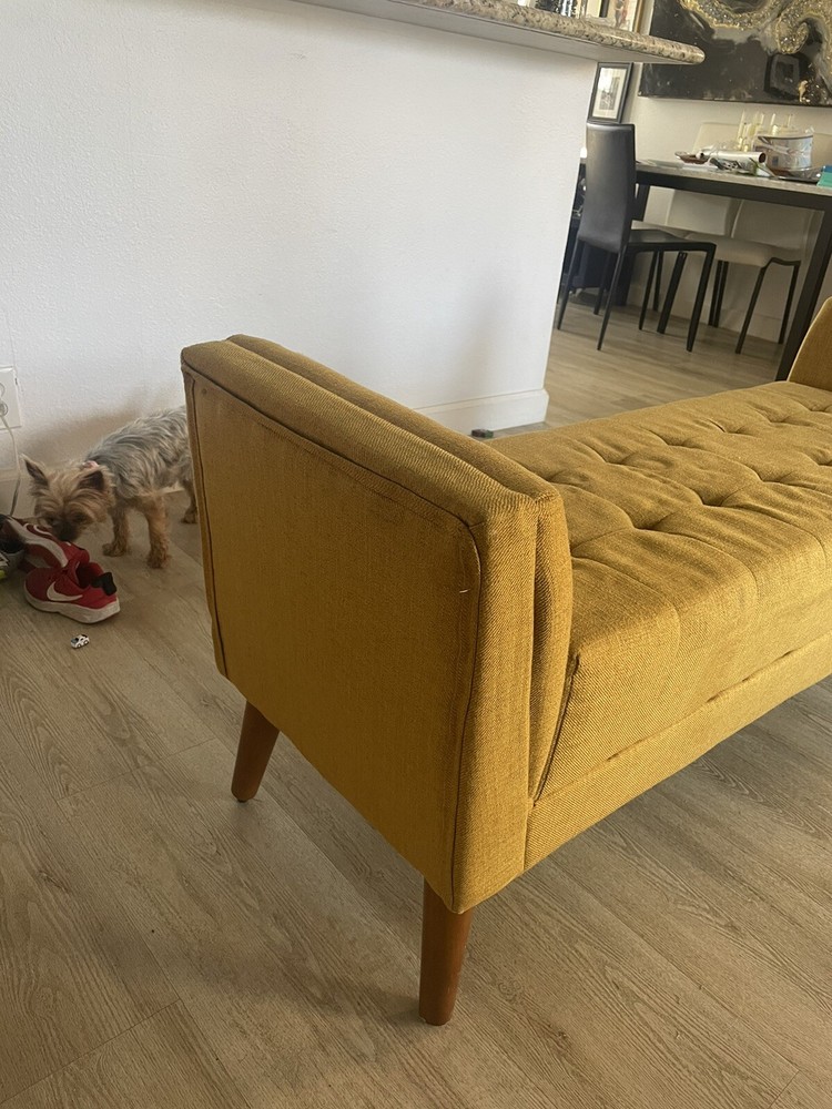 Yellow couches sofa