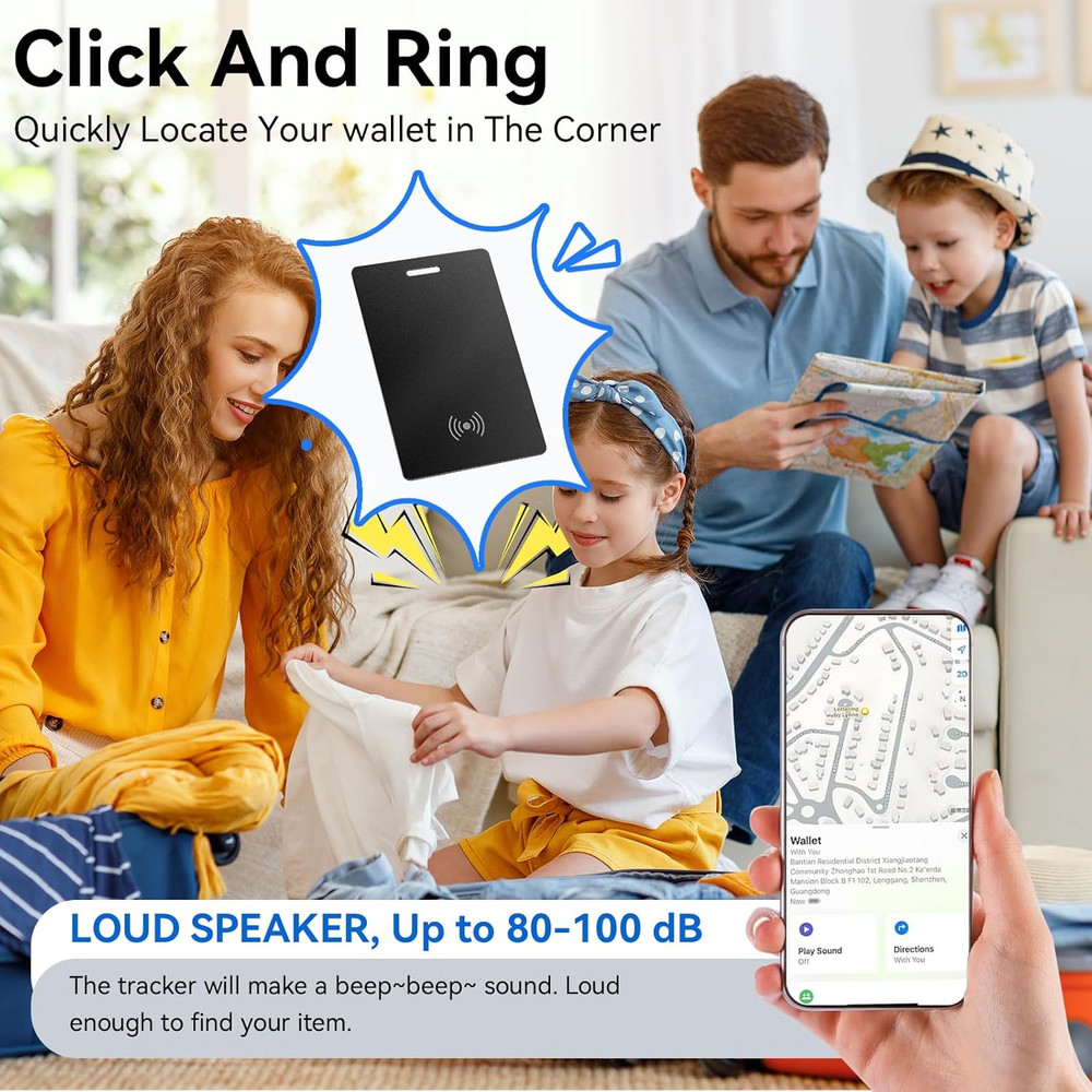 Wallet Finder for Android, Wallet Tracker Card Google Certified, 1.8Mm Thin Wire