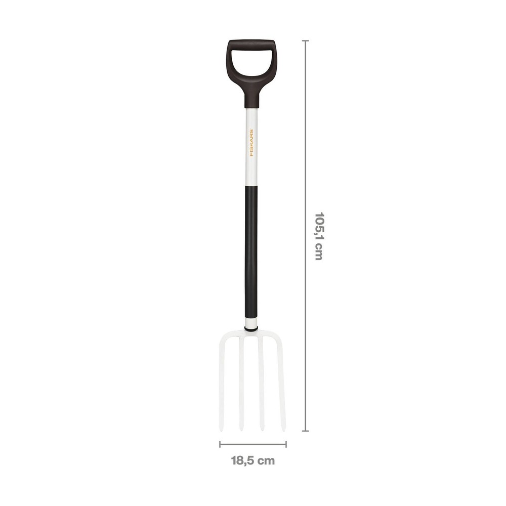 Fiskars White Digging Fork