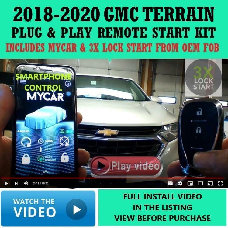 3X LOCK PLUG & PLAY REMOTE START LINKRLT3 APP GMC TERRAIN 2018-2020