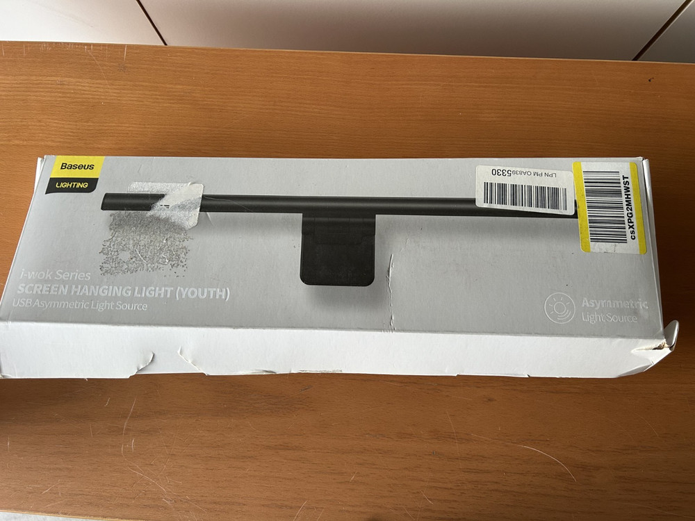 Baseus Screen Hanging Light, i-wok Series, USB Light Source, Black