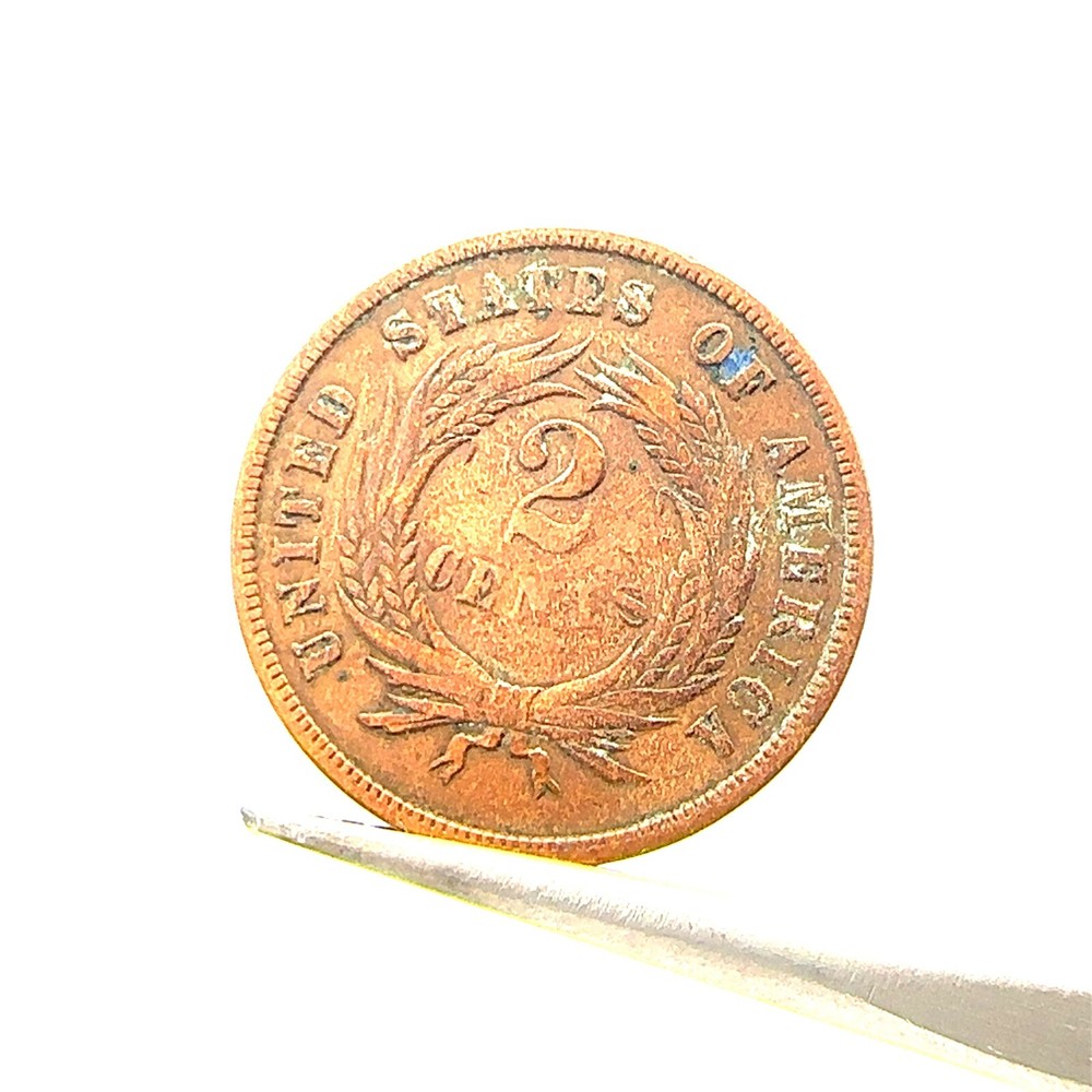 1865 United States 2 Cent Coin