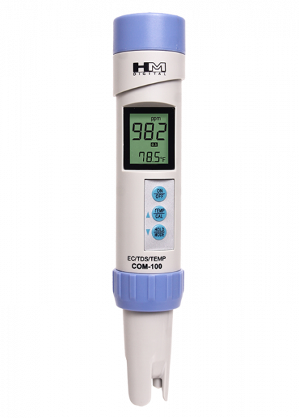 COM-100: Waterproof Professional Series EC/TDS Meter