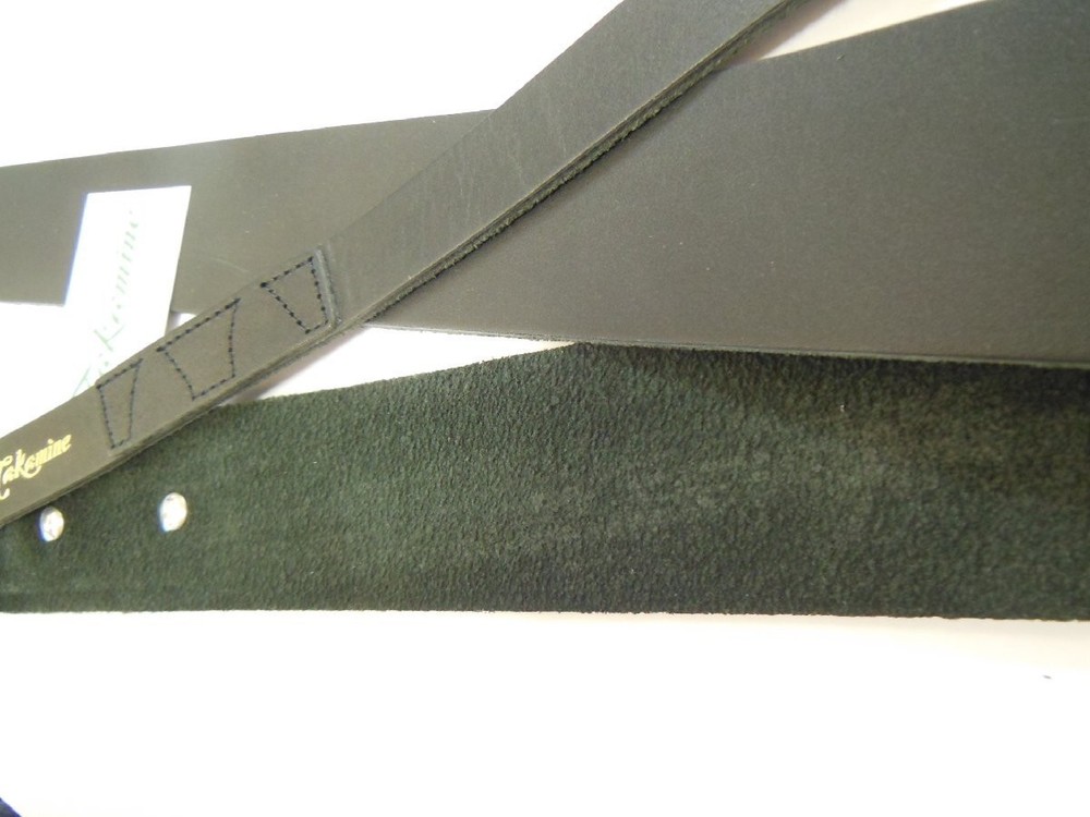 Takamine Black Leather Guitar Strap Adjustable Comfortable Made accessories E314