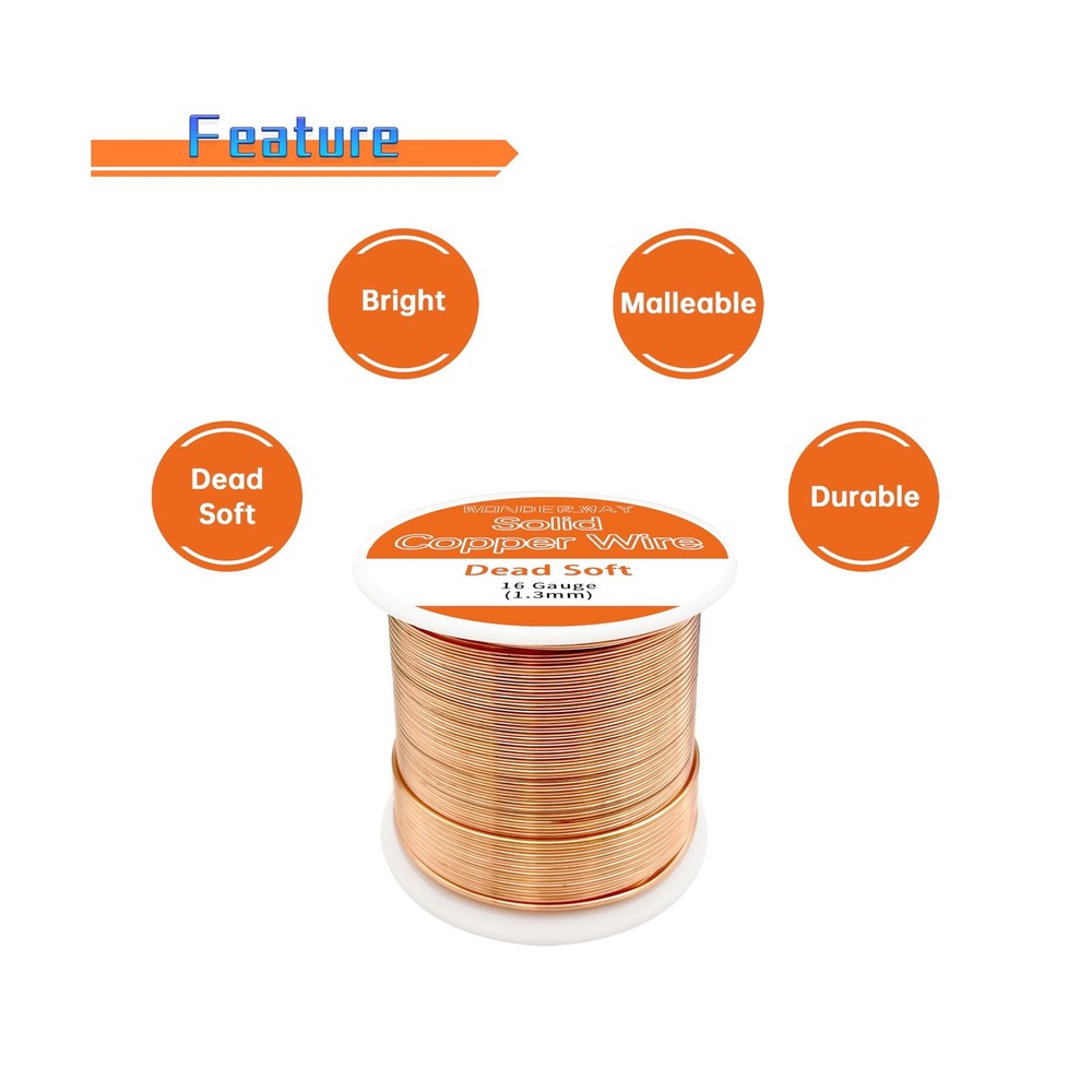 ​99.9% Solid Bare Copper Wire for Gardening, Boost Plant Growth & Soil Hea