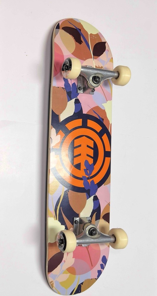 NEW Element Complete Skateboard 8”Floral Deck w/ Element Trucks & Terrain Wheels