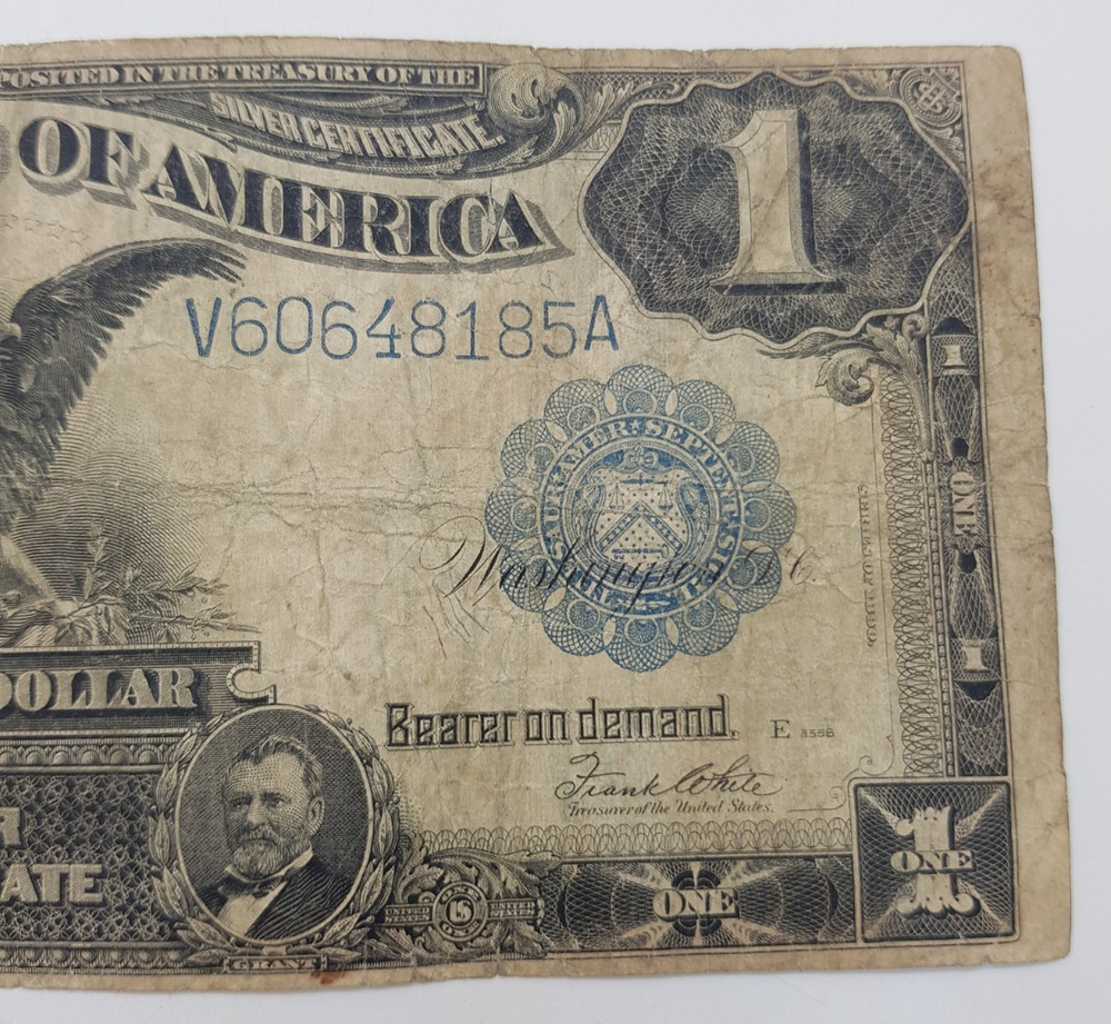 1899 $1 Silver Certificate Black Eagle Note V60648185A