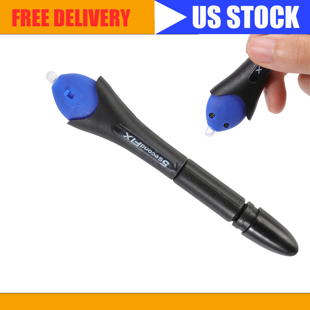 Fix UV Light Repair Tool Quick 5 Second Glue Refill Liquid Plastic Welding US