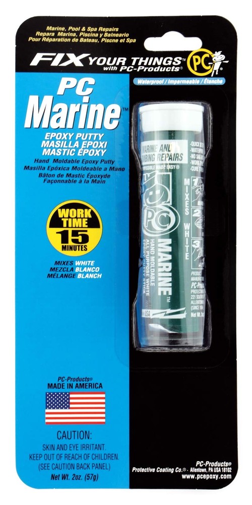 PC-Marine Epoxy Putty, 2oz Stick, White (25567)