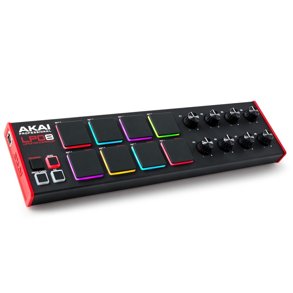 LPD8 USB MIDI Controller: 8 RGB Drum Pads, 8 Knobs, Music Software for Mac/PC