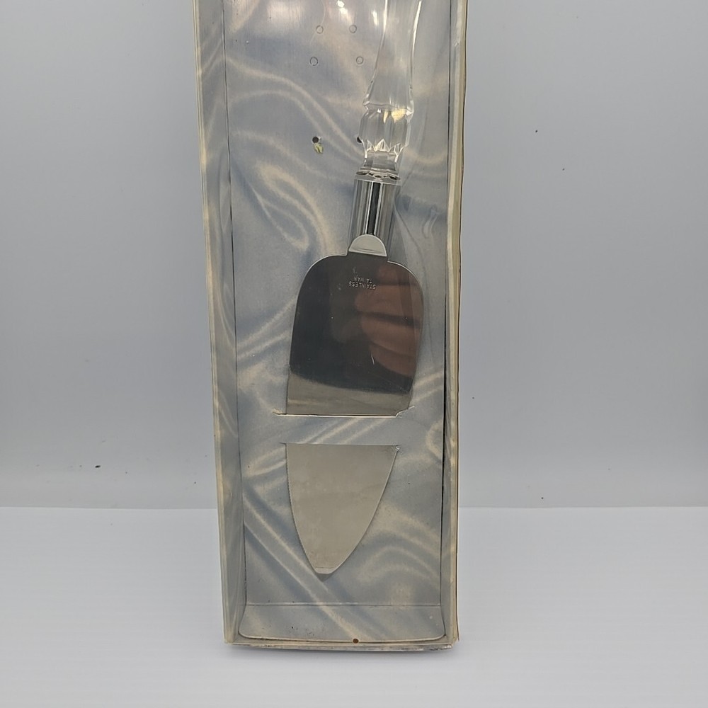 Treasure Masters Wedding Pie Cake Slicer Server Clear Handle Vintage