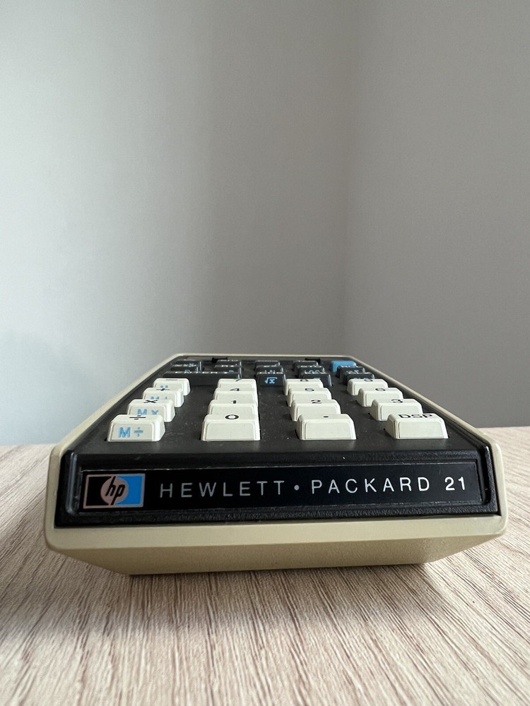 Vintage Hewlett Packard Calculator With Case