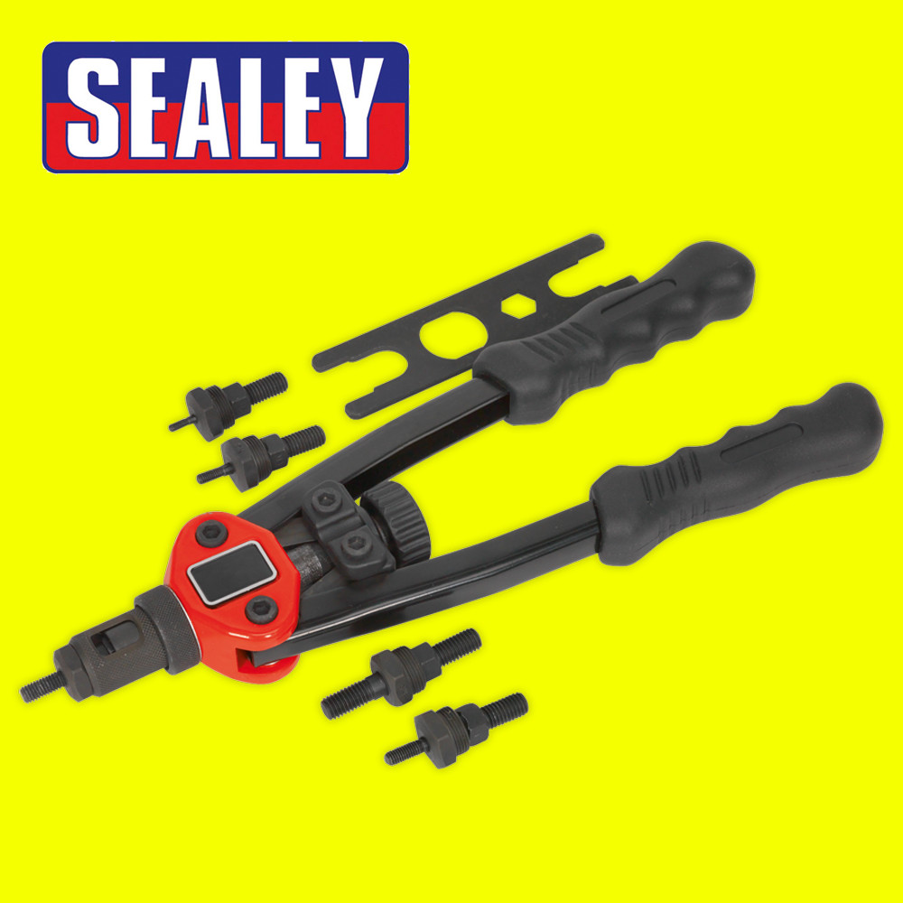 Sealey Heavy-Duty Short-Arm/Compact Threaded Rivet/Riveter Gun/Tool - AK3984
