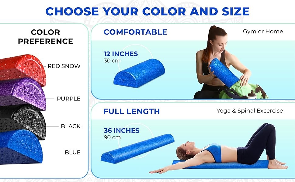 High-Density EPP Half Round Ba Roller Fo, Exercise Fo Roller