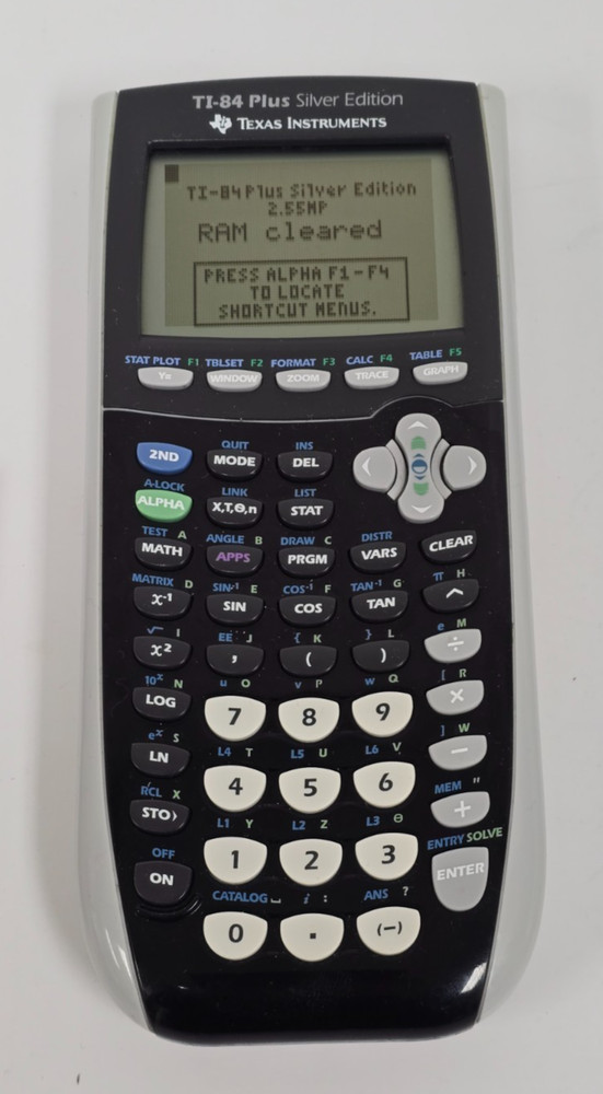 TEXAS INSTRUMENTS TI-84 PLUS SILVER EDITION GRAPHING CALCULATOR  2