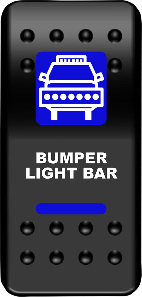 Moose Racing Rocker Switch Blue Bumper Light Bar