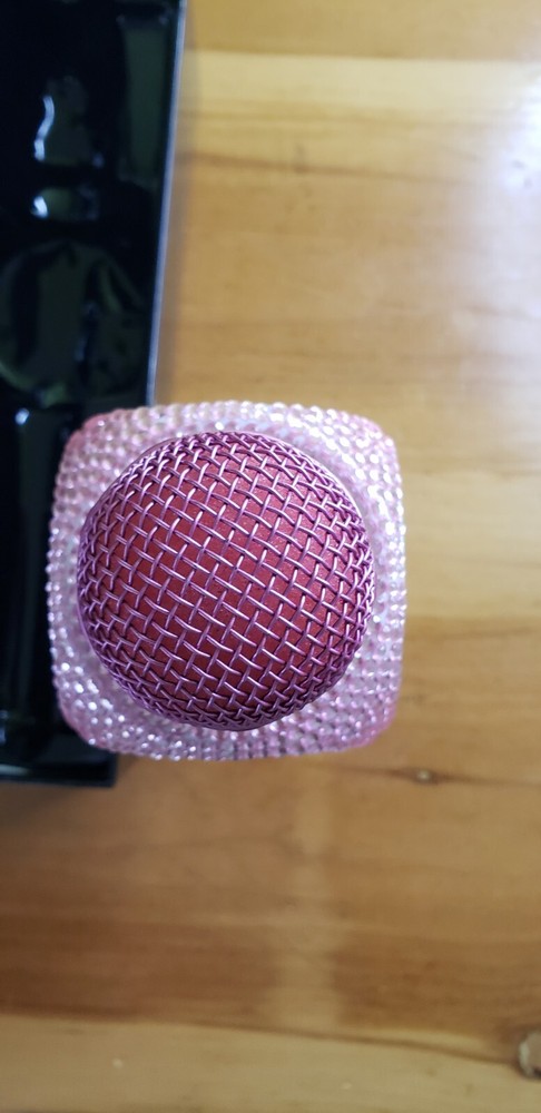 Pink Bling Karaoke Microphone & Bluetooth Speaker