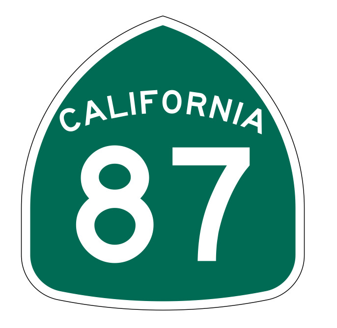 California State Route 87 Sticker Decal