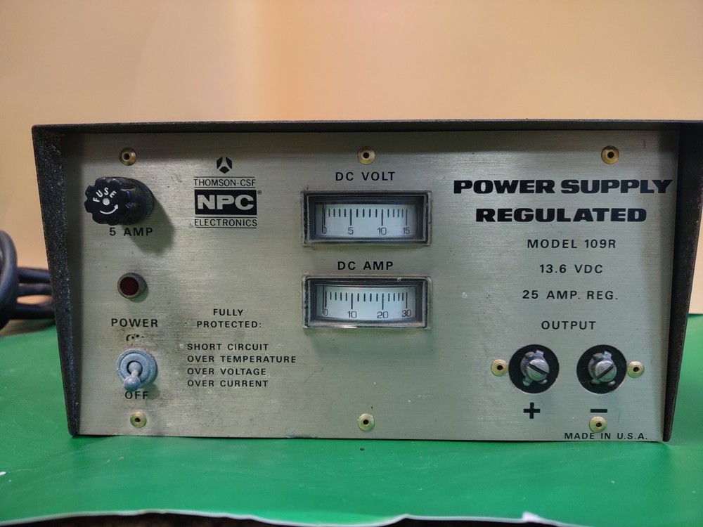 Thomson CSF NPC Power Supply Regulated Model 109R Untested