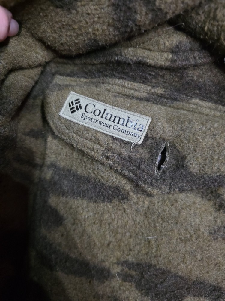 Columbia Gallatin Range Wool Blend Jacket Outfitter Camo Size Small