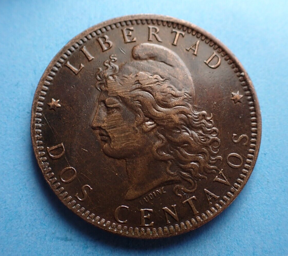 Argentina, 2 Centavos, 1891, as shown.