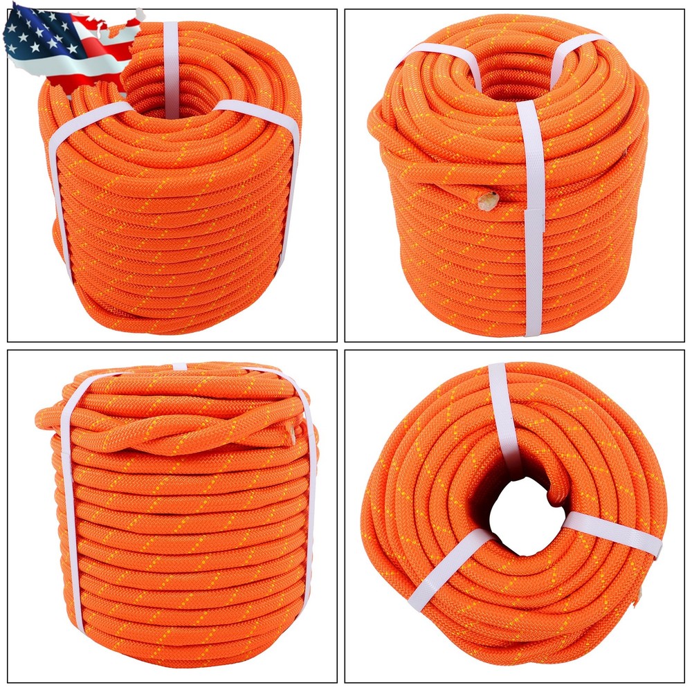 Pulling Rigging Line 1/2" × 125' Double Braid Nylon Polyester Arborist Bull Rope