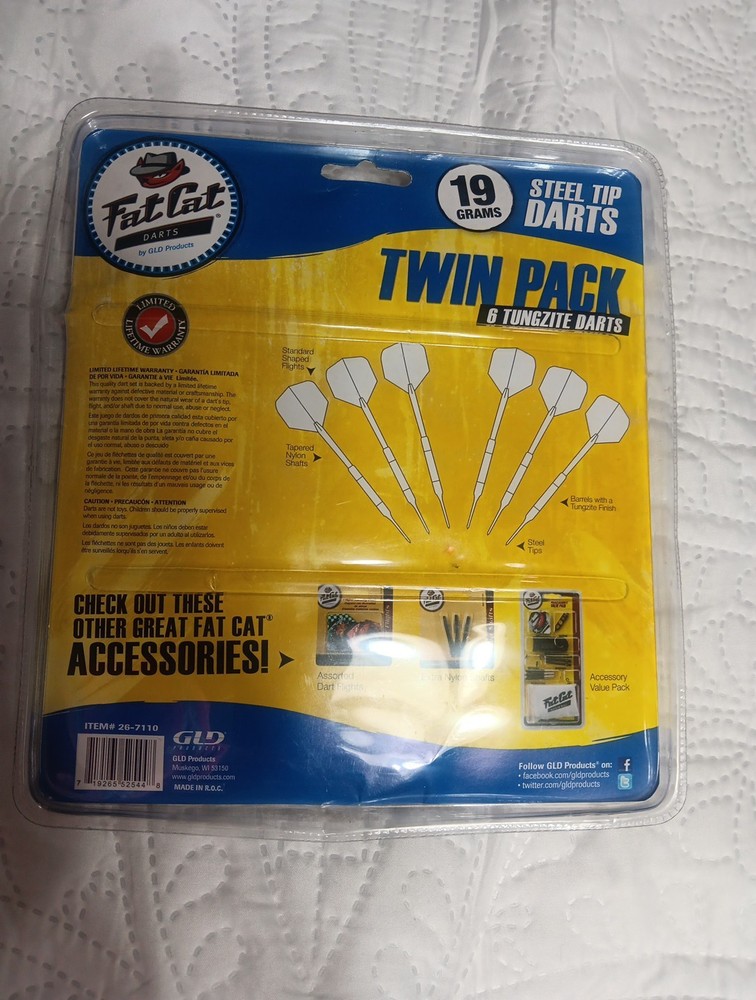 Fat Cat Twin Pack 6 Tungzite Darts